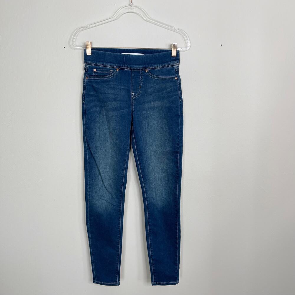 Signature by Levi Strauss Womens Size 27 Totally Shaping Pull On Skinny Jeans